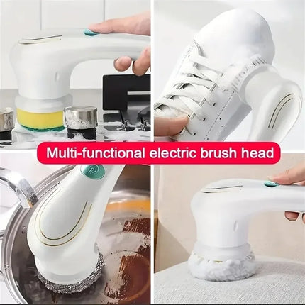 Brosse de nettoyage électrique multifonctionnelle 5 en 1