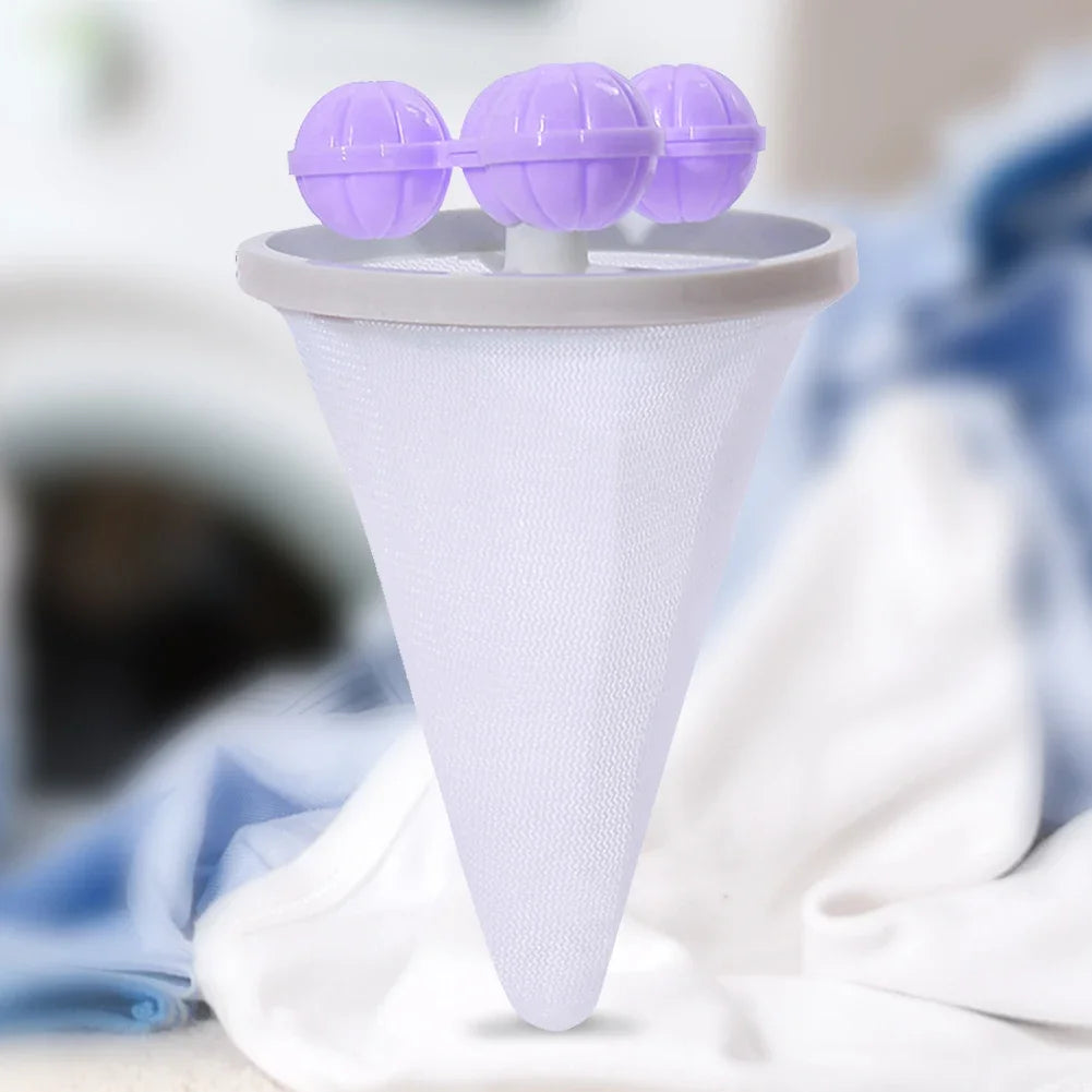 1-10PCS Washing Machine Filter Net Floating Lint Filter Mesh Bag Reusable Pet Hair Catcher Remover Laundry Cleaning Tool