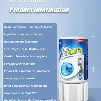 Nettoyant WC Automatique à Bulles Bleues – Désodorisant &amp; Parfum Longue Durée | Nettoyage Hygiénique Sans Effort, Anti-Taches &amp; Anti-Odeurs pour Cuvette de Toilette | NoEnName_Null