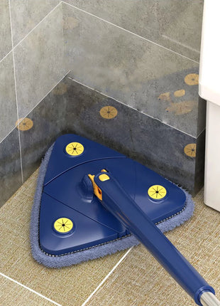 Balai serpillère triangulaire auto-essorant , microfibre - E-menage