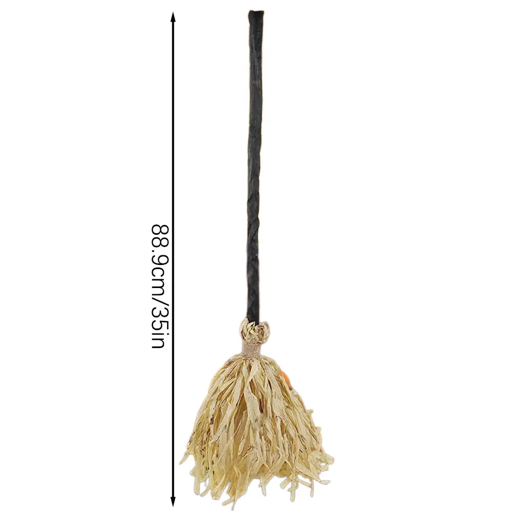 Floating Witch's Brooms Bendable Witches Brooms For Halloween Decor Animated Lights Up Moving Broomstick With Spookys Sounds
