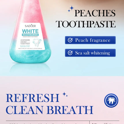 Niacinamide Toothpaste Whitening Teeth Remover Stain Cleans Teeth and Mouth Fresh Breath Toothpaste 220g