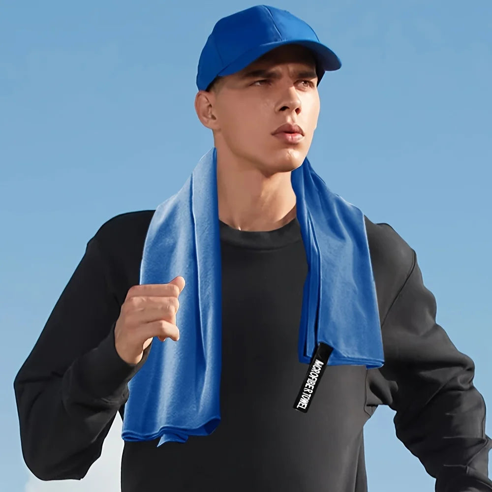 1 Piece Outdoor Sports and Fitness Quick Dry Towel / Sweat Absorbent Quick Dry Towel / Outdoor Hiking Towel /Microfibre Towel