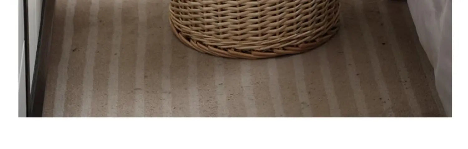 Panier à linge Wier en osier pur avec couvercle - E-menage