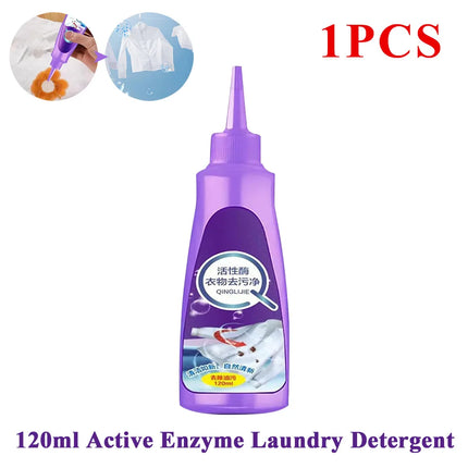 120ml Laundry Stain Remover Odour Remover Active Enzyme Cleaning Agent For Underwear Bra Pants T-shirt Cleaning Supplies