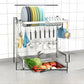 Stainl Steel 304 Kitchen Sink Di Drainer Ra Multi-Function Storage Plate Holder for Diwaing Pool above Countertop