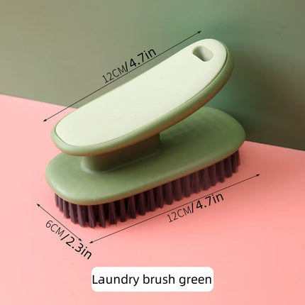 Laundry brush, multifunctional long-handled cleaning brush with soft bristles, household use, doesn't damage clothes - E-menage