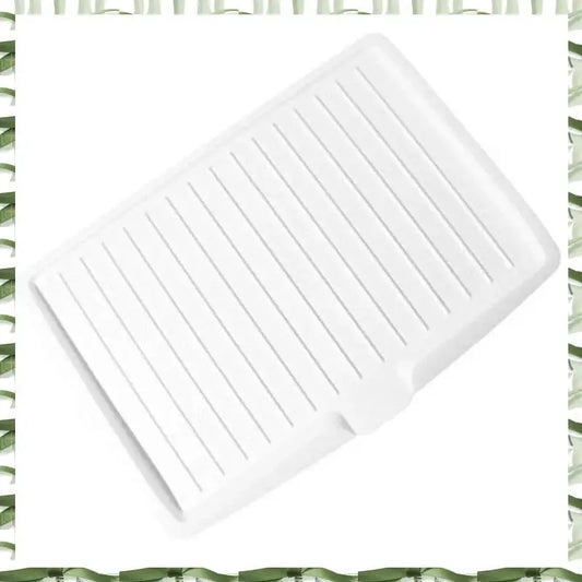 Professional Tool Drain Rack Kitchen Dish Drainer Tray Large Sink Drying Rack For Kitchen Worktop Organizer White 1 Piece