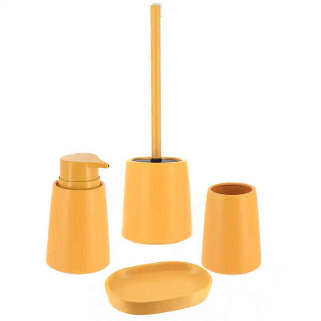 lot de 4 pièces d'accessoires de salle de bain - E-menage