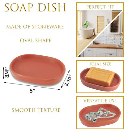 lot de 4 pièces d'accessoires de salle de bain - E-menage