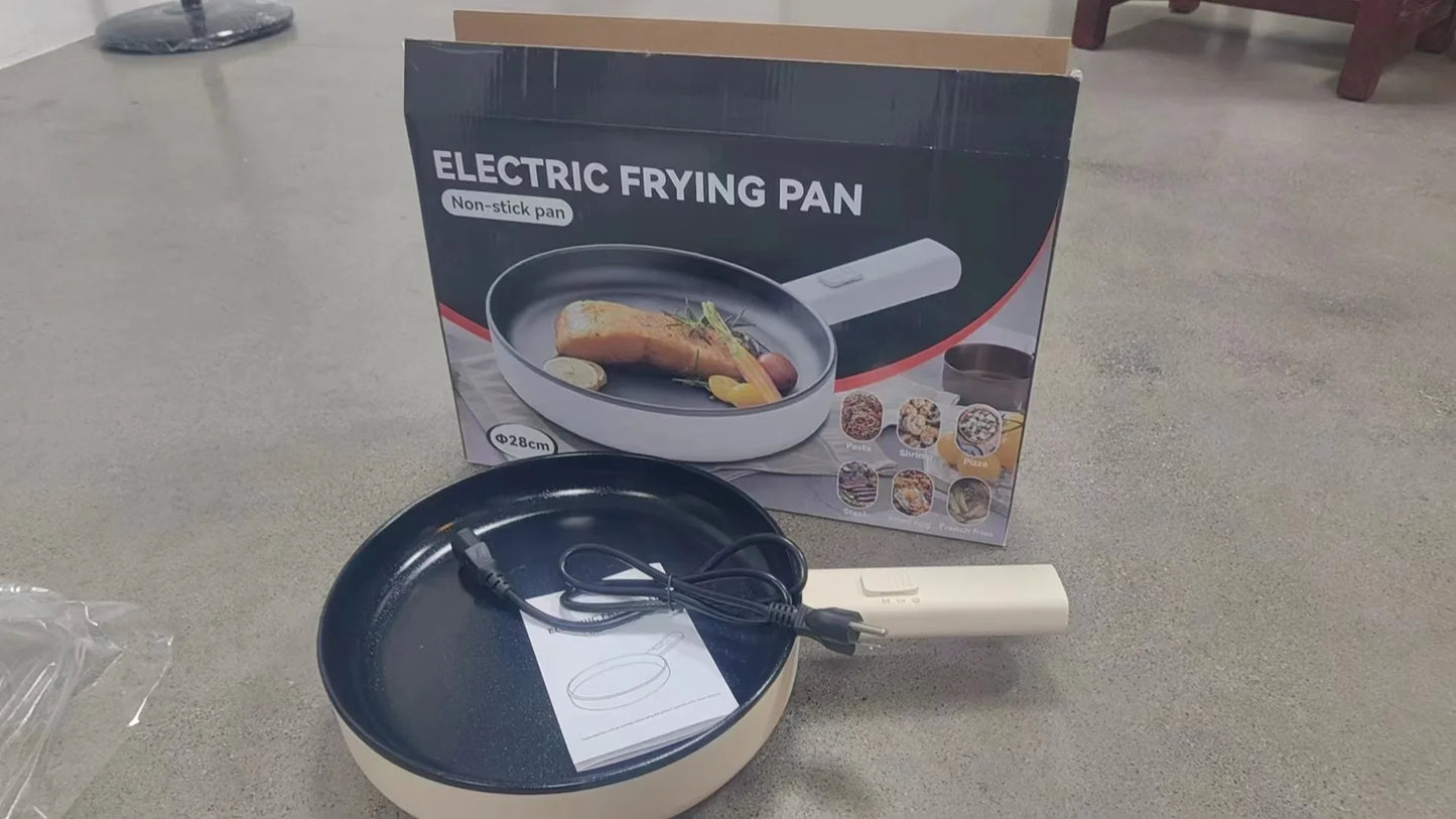 110V 220V Electric Frying Pan Household Mini Stir-frying Pot Electric Cooker Electric Cooking Pot Portable Hotpot