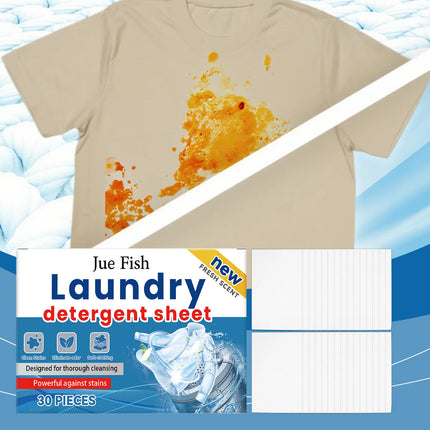 Lessive Jue Fish (30 pièces) ,détachant pour les vêtements - E-menage
