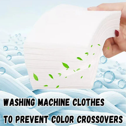 Feuilles Anti-Décoloration et Absorption des Couleurs – Pastilles de Lessive Protectrices | Feuilles Anti-Taches Réutilisables   (50/150 Pièces)