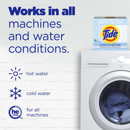 Gentle Unscented Laundry Detergent 77oz 68 Washes, Hypoallergenic Liquid Detergent for Sensitive Skin, Free & Clear