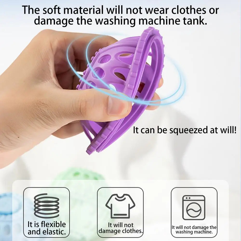 Reusable Laundry Balls Laundry Balls Non Detergent For Dryer Anti-Knot Home Cleaning Supplies For Families College Students - E-menage