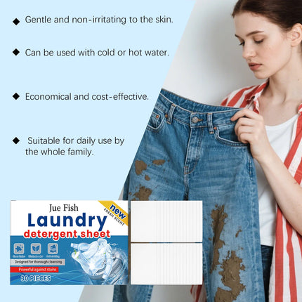 Lessive Jue Fish (30 pièces) ,détachant pour les vêtements - E-menage