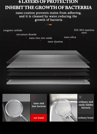 DQOK Stainless Steel Kitchen Sink Slot Dish Basin Kitchen sink Drain Basket And Drain Pip Rectangular