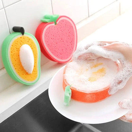 Éponge épaisse en forme de fruit pour la vaisselle - E-menage