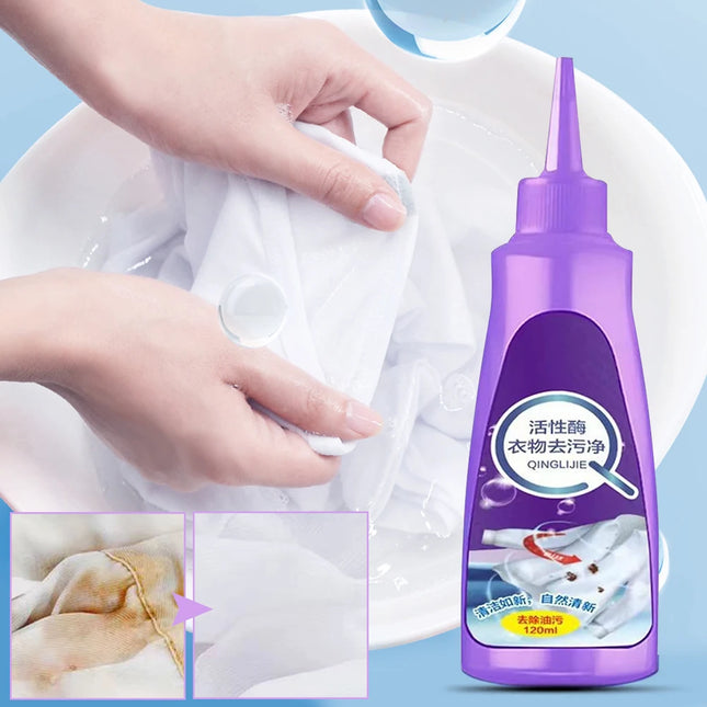 Détachant pour linge 120 ml , dégraissant pour t-shirts et sous-vêtements, haute efficacité