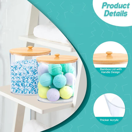 Conteneur de lessive en poudre acrylique grande capacité - E-menage