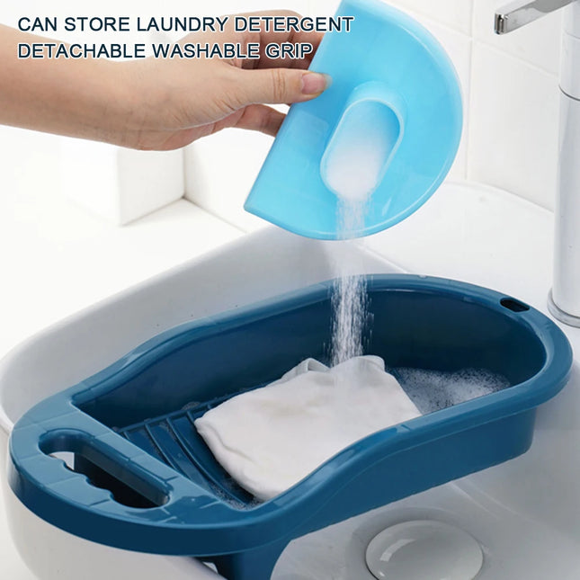 Multi-Purpose Laundry Scrub Board Mini Laundry Board For Hand Wash Clothes For Household Camping Underwear Socks Washboard - E-menage