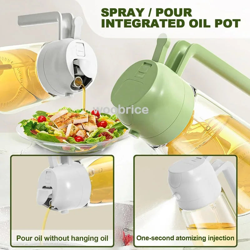 Oil Dispenser Seasoning Accessories Oil Cruet Bottle Oil Spray Kitchen Utensils for Kitchen Barbecue Oils Sprayer Container