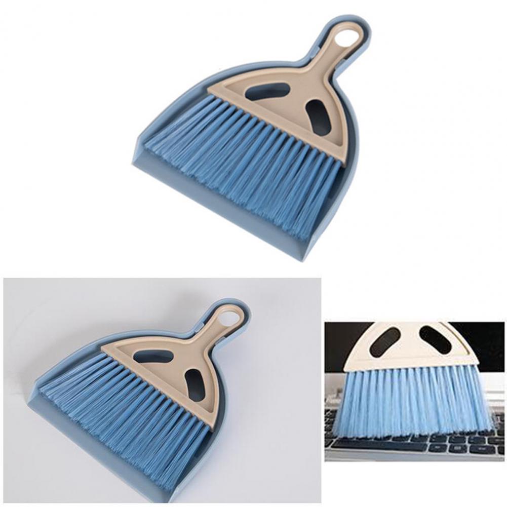 1 Set Small Broom Dustpan Ergonomically Designed Dustpan Brush With Soft Bristles Portable Crumb Sweeper Cleaning Tool For Home