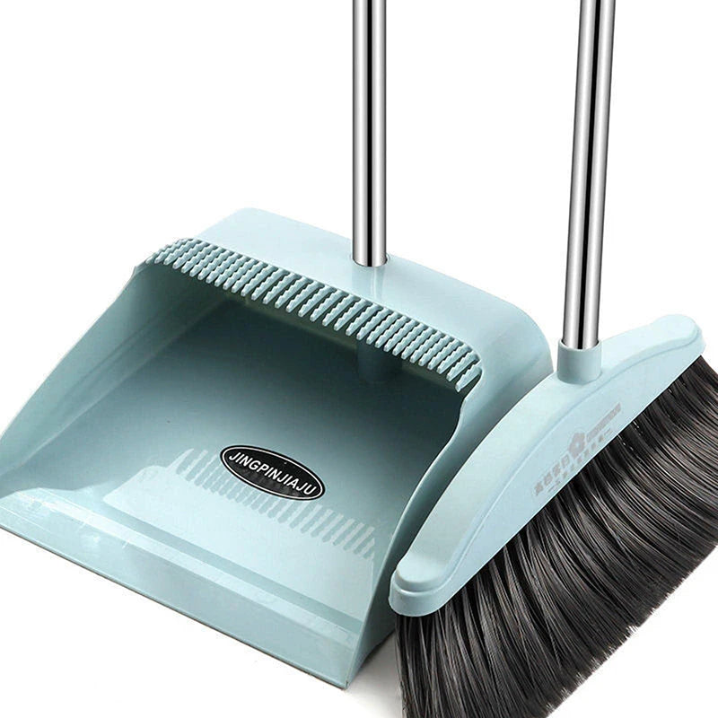Broom set household broom and dustpan combination non-stick hair broom long handle plastic broom broom