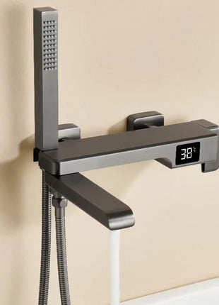 Brass Bathtub Faucet Bathroom Faucet Bath Faucet Shower Mixer Crane Digital Display Faucet for bathroom Waterfall Spout