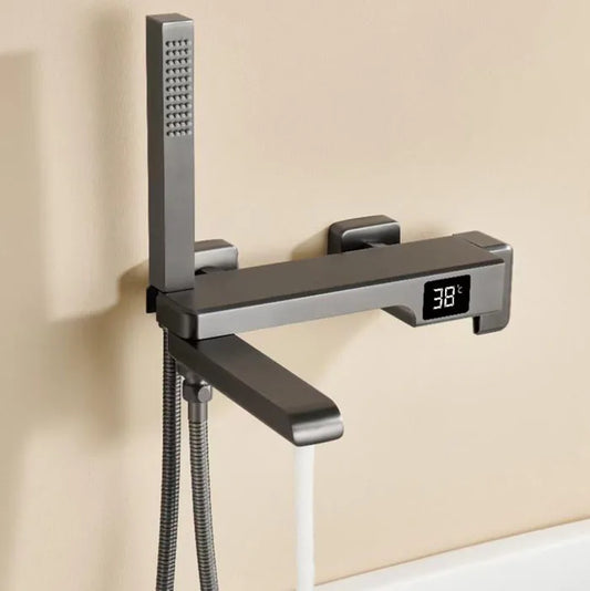 Brass Bathtub Faucet Bathroom Faucet Bath Faucet Shower Mixer Crane Digital Display Faucet for bathroom Waterfall Spout