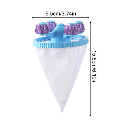 Household Washing Machine Filter Floating Hair Filtering Mesh Removal Laundry Hair Catcher Debris Bag Wash Ball - E-menage