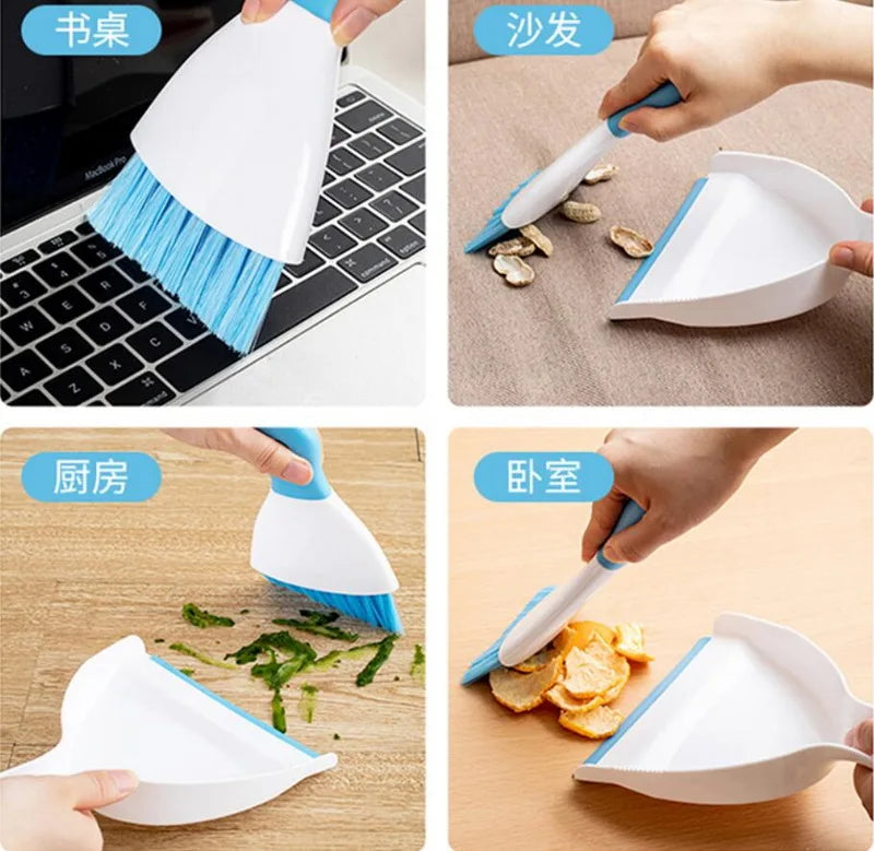 Small Broom Mini household handheld desktop cleaning garbage shovel  dustpan dust sweep