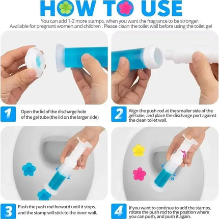 Seringue en Fleur de Gel Nettoyant WC