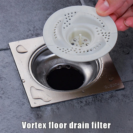 Universal Bathroom Drain Hair Filter: Anti-Clog Vortex Strainer for Sink, Shower & Toilet