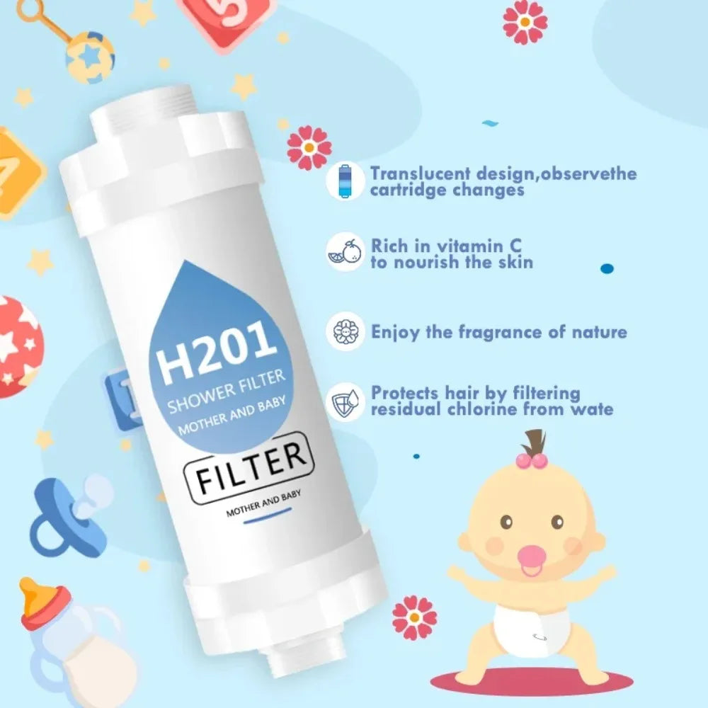 3 in 1 Shower Filter Remove Chlorine Soften Skin Hair Universal Fit All Shower Heads Bathroom Water Purifier Family Safe