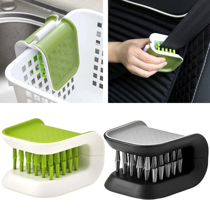 Brosse de nettoyage double face pliable en U