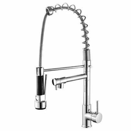 Robinet de cuisine GEGVE, robinet amovible en laiton brossé, robinet d'arrosage pour accessoires de cuisine, bec extractible, eau chaude et froide