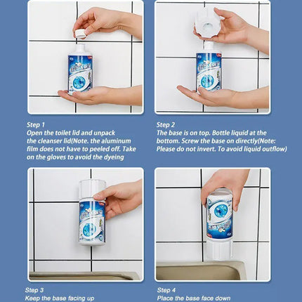 Nettoyant WC Automatique à Bulles Bleues – Désodorisant &amp; Parfum Longue Durée | Nettoyage Hygiénique Sans Effort, Anti-Taches &amp; Anti-Odeurs pour Cuvette de Toilette | NoEnName_Null