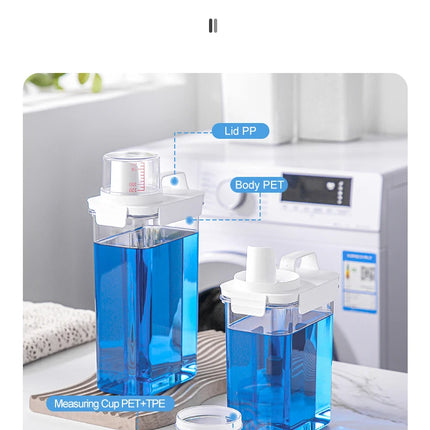 Contenant hermétique pour lessive liquide surdimensionnée