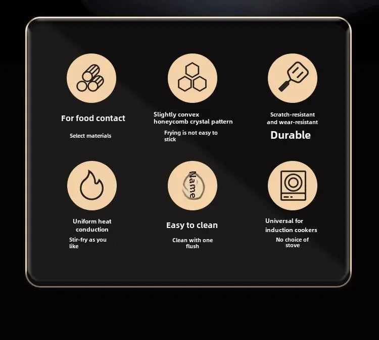 Frying Pan Stainless Steel Non-stick Household Frying Pancakes Uncoated Honeycomb Open Flame Gas Induction Cooker Pan Universal