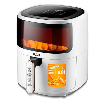 Multifunctional 6L Air Fryer Oven Fryer Oil Free Electric Deep Digital Air Fryers With Visible Window