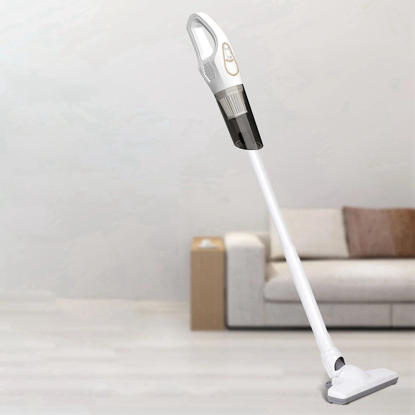 Cordless Vacuum White Strong Suction Integrated Multifunction Removable Handheld Vacuum Cleaner Powerful for Car for Carpet