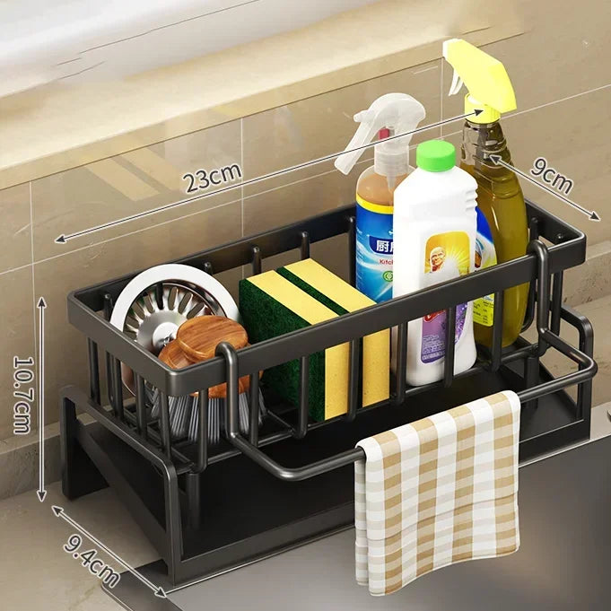 Multifunctional Sponge Rack Drainer Kitchen Shelf Sink Rag Dishwashing Detergent Dishcloth Organiser  kitchen organizer storage