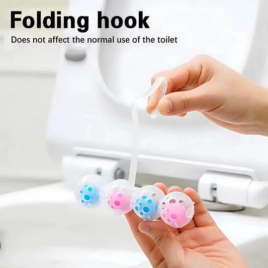 16/12/8//4Pcs Toilet Cleaner Home Fragrance Cleaning Supplies Drain Toilet Hanging Detergent Balls Bathroom WC Perfume Freshener
