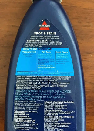 Esyhey – Nettoyant Liquide Spécial BISSELL | Élimine les Taches Incrustées, Optimise la Performance et Protège Votre Aspirateur