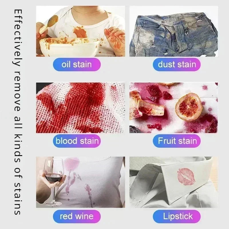 Lot de 60 lessives portables, puissantes, nettoyantes et détachantes - E-menage