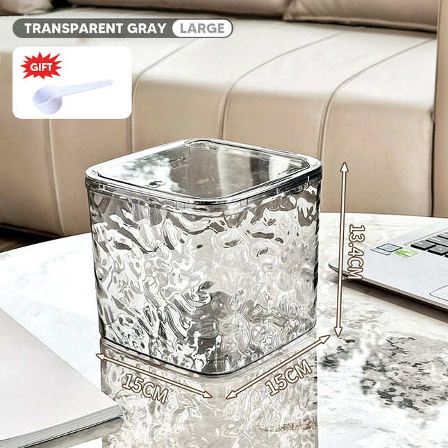 Laundry Powder Container With Lid Laundry Pods Organizer Washing Capsules Holder Laundry Room Desktop Storage Box - E-menage