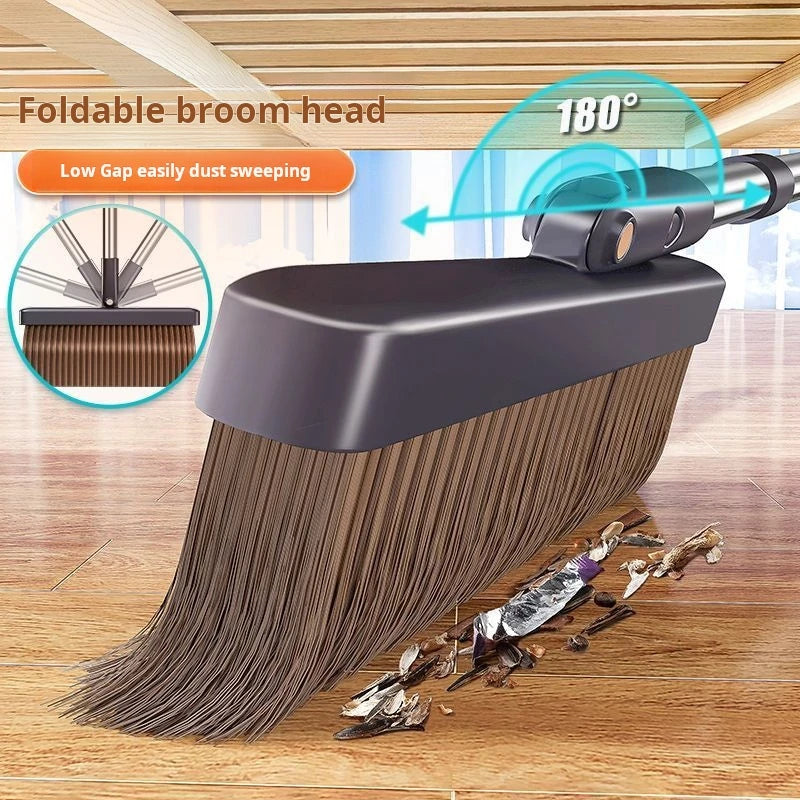 JOYBOS 30cm Broom Dustpan Set 180 Rotate Sweep Floor Brush For Home Office Living Room Garbage Shovel Broom Cleaning Tool