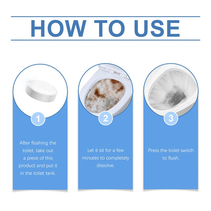 Toilet Bowl Cleaner  Cleaning 10 Tablets Blue Bubble  Powerful Deodorizer For Bathroom Wc  Descaling And Deodorize Toilet Cleane