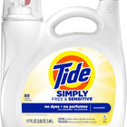 Lessive Liquide Tide Sensitive – Sans Parfum ni Colorant – 3,3 L (117 oz), 89 Lavages | Hypoallergénique, Douce pour la Peau, Efficace à l’Eau Froide, Compatible HE